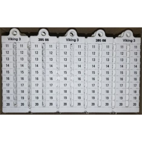 Legrand 039566 Marker plate (x1000) vertical terminal block pitch 6 11-20