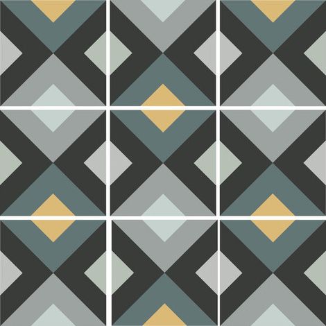 Carrelage effet carreau de ciment CROSS 15x15cm CROSS NIGHT - boîte de 0.50 m2 15x15 cm CROSS NIGHT - - boîte de 0.50 m2