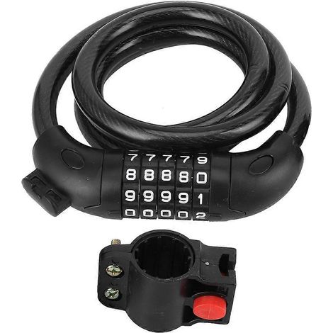 Antivol pour vélo électrique VTT, fixe et portable, à code