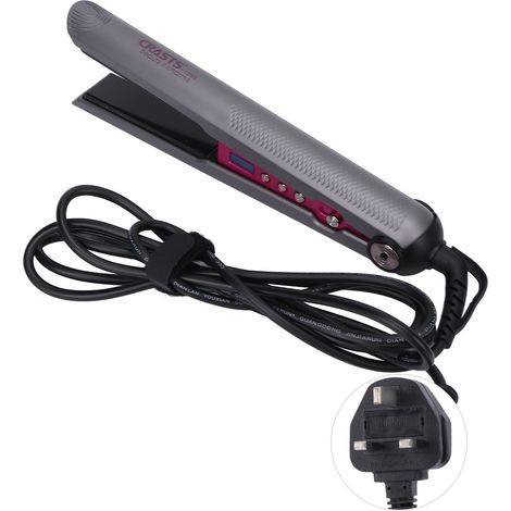 Lisseur professionnel 2 en 1, fer à lisser et boucler, écran LCD, 110-240V avec prise UK (1/5)