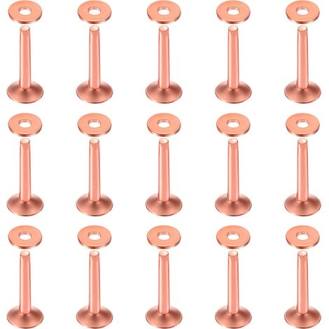 50 Stück 10×3,3×19 mm Kupfernieten und Senker für Gürtel, Geldbörsen, Halsketten, Lederprodukte, Heimwerkerhandwerk