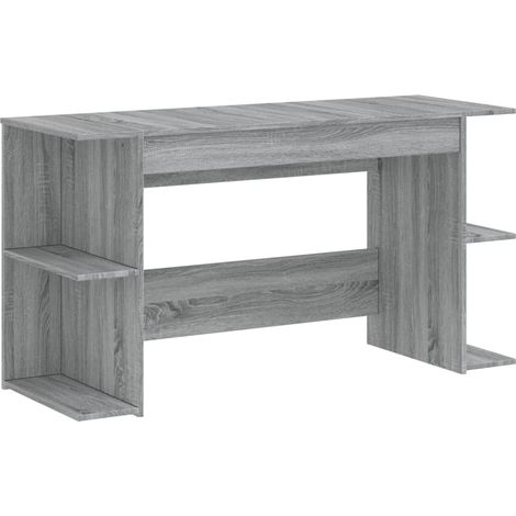 Maison Exclusive - Schreibtisch Grau Sonoma 140x50x75 cm Holzwerk