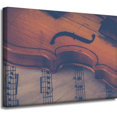 Impression sur toile Musique Violon 40x30 cm