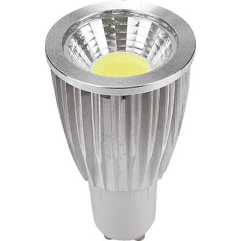 Ampoule LED blanche GU10 7W AC110-265V, projecteur COB en aluminium pour la maison, les restaurants et les hôtels (1/4)