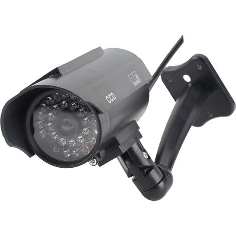 Caméra de sécurité factice étanche à énergie solaire avec lumière LED clignotante (1/5)