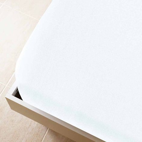 Maison Exclusive - Spannbettlaken 2 Stk. Jersey Weiß 180x200 cm B (1/4)