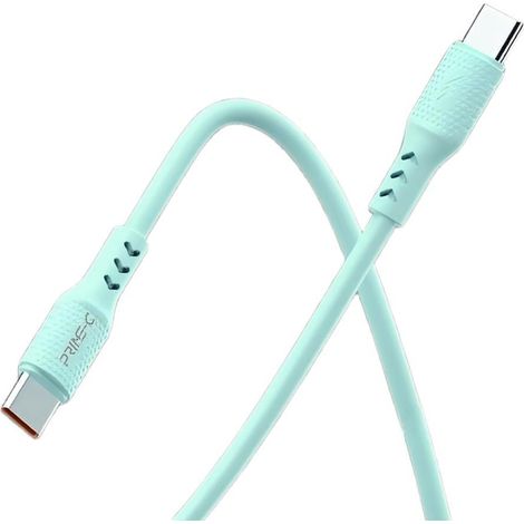 Câble de données Type-C vers Type-C à charge rapide PD 60W, 1 mètre, cuivre pur, norme nationale - vert.