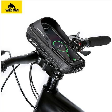 Funda/portaequipajes para bicicleta WILDMAN L ES16, bolsa para cuadro gris