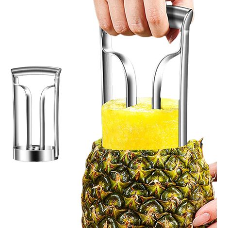 Affettatrice professionale per ananas  Tagliafrutta multifunzione - Strumento manuale resistente per fragole, mango, anguria, verdure e ananas (1/5)