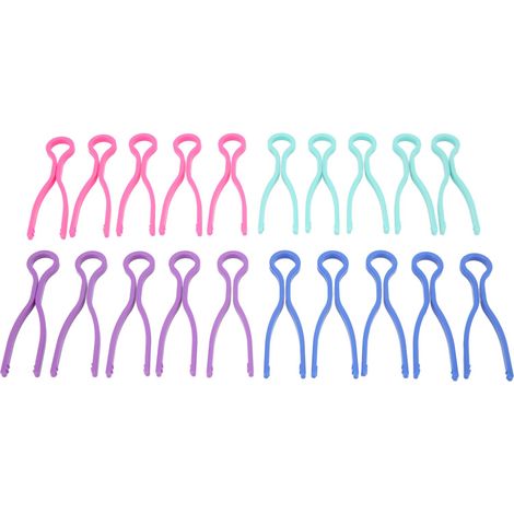 20 clips pour fil de canette, en plastique long, couleur aléatoire, compacts et légers, accessoire de couture portable et pratique. (1/5)