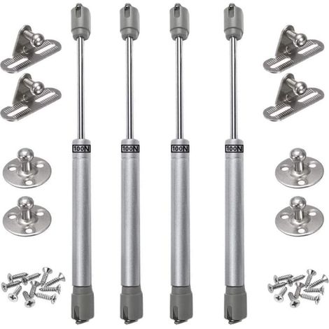 4PCS vérins à gaz 100N verin meuble hydraulique ressort amortisseurs à gaz d'origine porte armoire de cuisine Bras pneumatique pour levage de porte armoire (1/4)