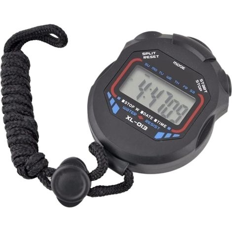 Sport Étanche Sport Portable Entraînement LCD Sport Chronomètre Fitness Précis Polyvalent Numérique Course (1/5)