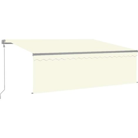 Maison Exclusive - Tenda da Sole Retrattile Automatica con Parasole 4x3 m Crema