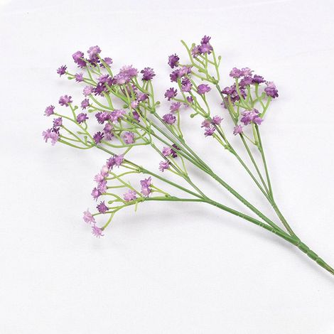 Bouquet De Fleurs Artificielles - Gypsophila Synthétique 52 Cm - Pour Décoration Mariage Maison Fête - 3 Pièces (1/5)