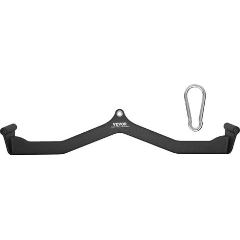 Máquina de poleas VEVOR con barra en T y barra en V, juego de 5 piezas, barra para tríceps, agarre de goma, entrenamiento de fuerza de espalda, n.° 7 (1/2)
