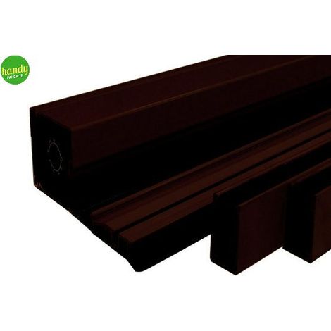 ZANZARIERA VERTICALE IN KIT col. Marrone (RAL 8017) cm.160x160 (1/3)