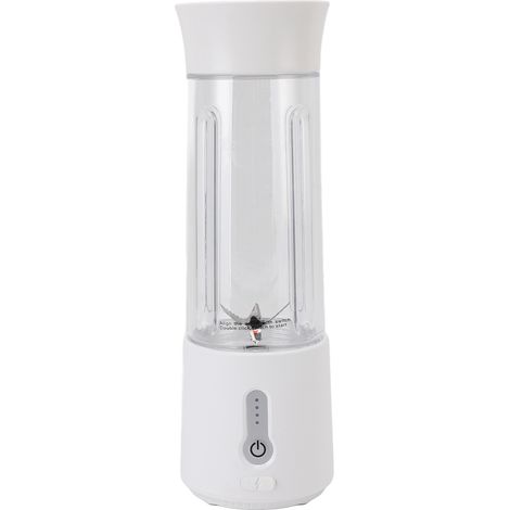 Blender portable rechargeable USB, utilisation simplifiée en un clic, 6 lames, mini blender/extracteur de jus de 500 ml, idéal pour les voyages et les activités de plein air. (1/5)
