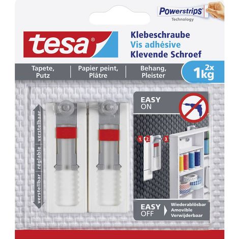 Clou adhésif ajustable tesa® tesa 77775-00000-00 blanc 2 pc(s) (1/10)
