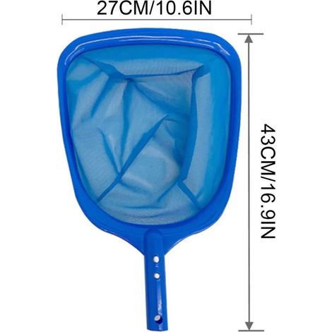 Accessoires de piscine (E)Épuisette de nettoyage de piscine, épuisette à feuilles, filet à mailles, accessoires de nettoyage professionnels pour piscine (1/5)