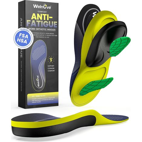 Semelles correctrices de fasciite plantaire - bottes de travail confortables pour rester debout toute la journée semelles - soulage la fatigue hommes femmes flat foot pain semelles (XL) (1/5)