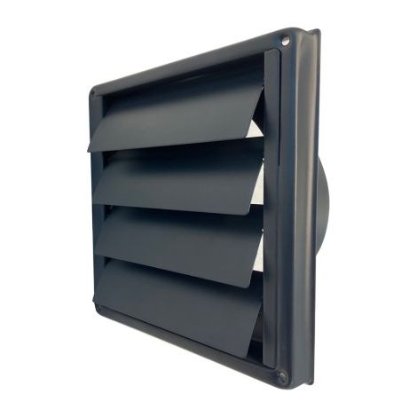 Gavo 12-5012I grille à lamelles en inox noir Ø150mm