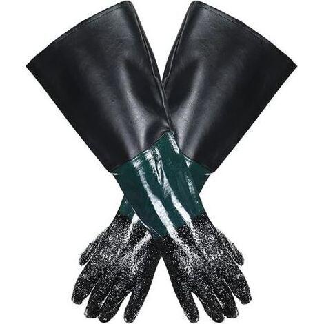 Paire de Gants sablage 60x30cm pour Microbilleuse Sableuse (1/5)