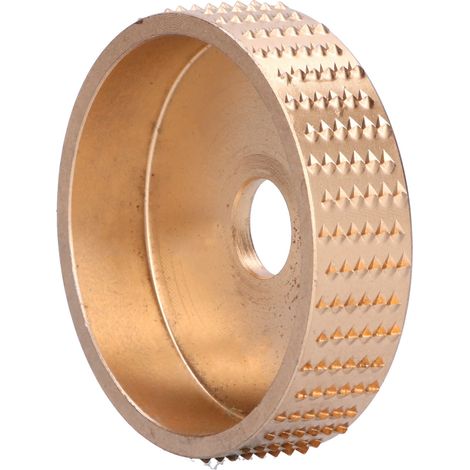 Winkelschleiferscheibe aus Metall für Holzbearbeitung, zum Schnitzen, Polieren und Schleifen (Gold) (1/5)