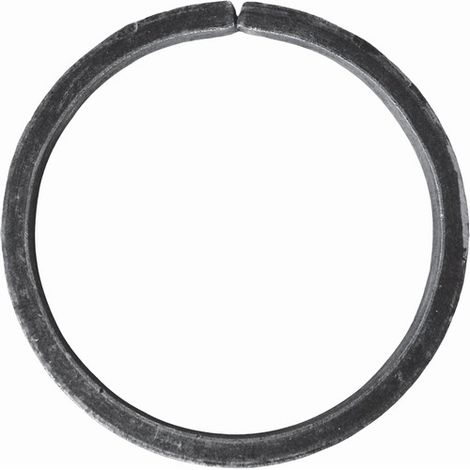 Cercle non soudé - Diamètre 120mm fer plat de 14x6mm - Fer forgé - À souder - DECO FER FORGE
