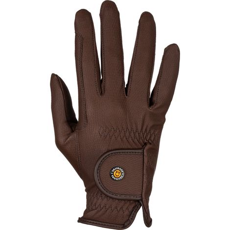 EQUESTRO Guanti MARRONE Taglia 8,5 in pelle sintetica monta inglese CAVALLO (1/3)