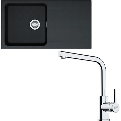 Pack évier Orion Tectonite carbone 940 x 510 x 174 mm + mitigeur Lina L - Franke (1/5)