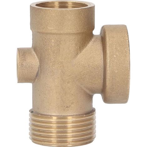 4-Wege-Y-Verbinder aus Messing für Gartenschläuche, G1-Adapter für selbstansaugende Haushaltspumpe (1/5)