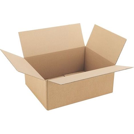 Caisse américaine kraft brun simple cannelure H 16 x L 30 x P 40 cm - Lot de 25