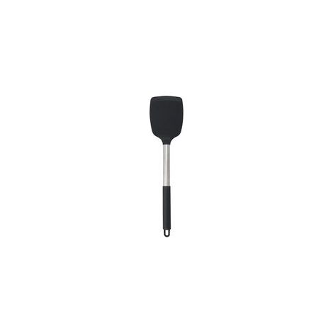 Spatule de cuisine en silicone, ustensile de cuisine en silicone noir (1/4)