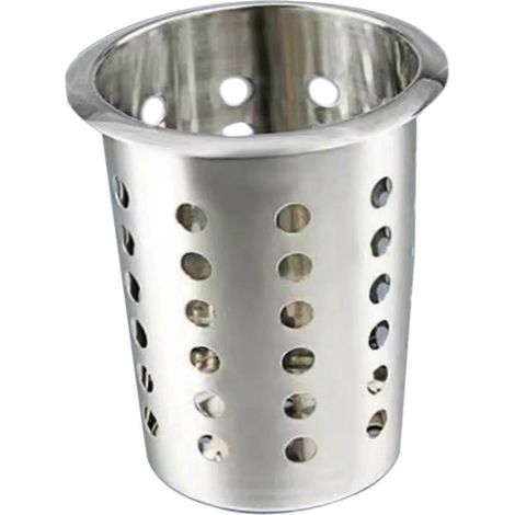 Essstäbchenhalter, Küchenutensilienhalter, Silberbesteckständer, Besteckorganizer aus Edelstahl für Buffets, Hauspartys-With Holes (1/5)