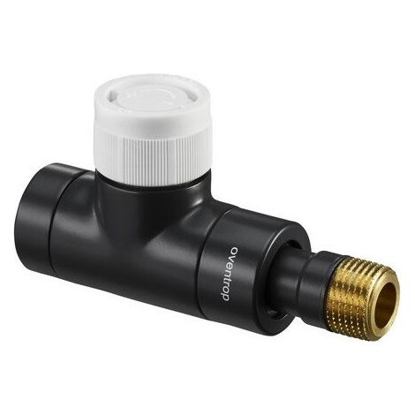 OVENTROP Robinet thermostatique E Passage DN 15, Rp 1/2 x R 1/2, PN 10, anthracite, 1163132