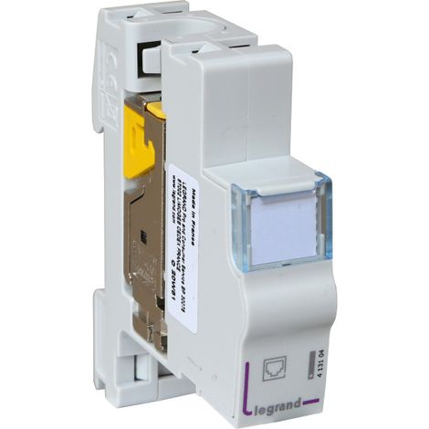 Legrand – Module de brassage blindé catégorie 6A STP avec connecteur LCS³ certifié PoE++ – Coffret de communication – LEG413104