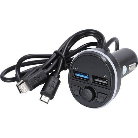 G45 Auto-Bluetooth-MP3-Player mit 3-in-1-Ladekabel, 5V/3A-Schnellladefunktion, Freisprechfunktion, V5.3 – G45 Unboxing mit Tasche (1/3)
