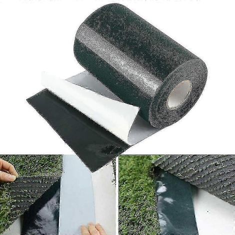 Ruban adhésif pour gazon (10 m x 15 cm), ruban pour moquette et gazon artificiel, ruban adhésif vert pour la fixation des joints de gazon. (1/5)