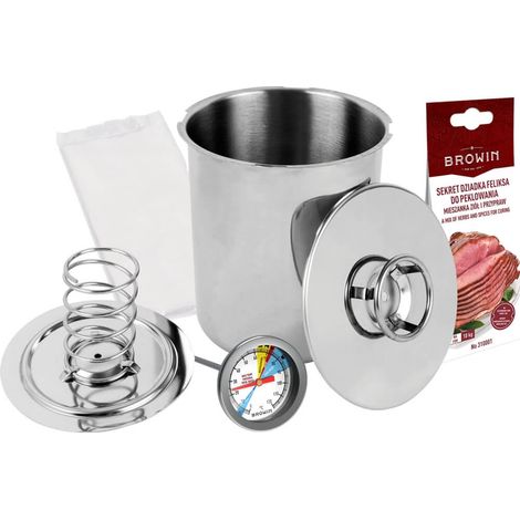 Set per cuocere il prosciutto da 3 kg con termometro e sacchetti - Festa in famiglia