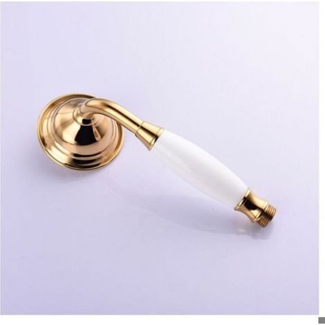 Pommeau De Douche - Laiton H59 - Finition Dorée - Flexible 1,5 M - Pression Eau 0,6 À 1,5 Mpa - Pour Installation Murale (1/4)