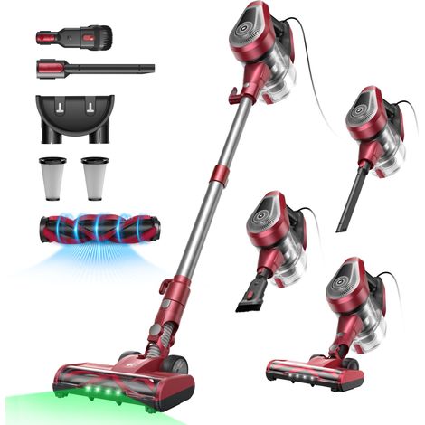 VACTIDY Blitz C9 - Aspirateur Balai Avec Fil - 75kPa/200AW - 1.5L - Brosse Anti-Emmêlement