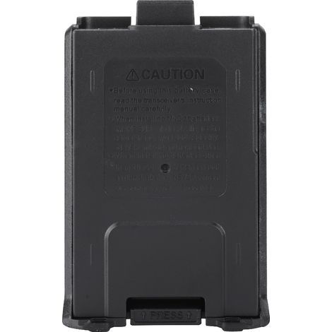 Étui batterie portable noir pour Baofeng UV5R, UV5RB, UV5RE, UV5R Plus - Chargeur de secours compact (1/5)