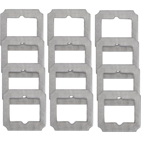 Compatible avec les aspirateurs robots Ecovacs (serpillères de rechange) - 12 pièces (1/2)