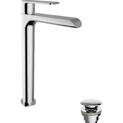 High Waschtischmischer aus verchromtem Messing - Teorema XS