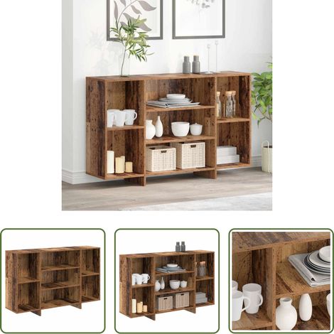 vidaXL Holzwerkstoff Sideboard -  Sideboard Altholz 120 x 30 x 75 cm Holzwerkstoff (1/5)