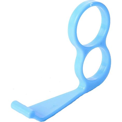 Sturzsicherer Handyhalter, L-förmiger Kunststoffhalter, tragbarer Fingerring für Smartphones, sicherer und bequemer Halt. (1/4)