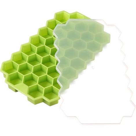 Bac à glaçons vert 20 x 12 cm 1 x Moule à glaçons Bac à glaçons pour réfrigérateur Bac à glaçons maison Moule à glaçons