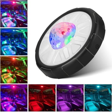 Wireless Car Interior LED Light, USB RGB 12 Colors Car Interior LED Lighting Touch LED Lamp for Trunk, Boat, Caravan (1/5)