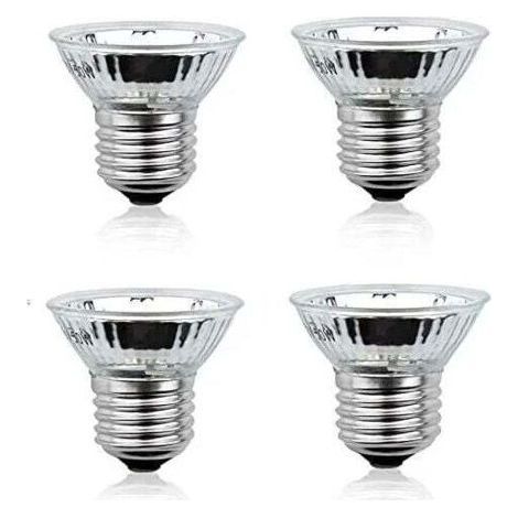 50W E27 Heating Lamp UVA+UVB Full Spectrum Bulb Dimmable 220-240V Tanning Bulb for Reptiles Amphibians Lizard (Pack of 4, Warm White 2700K) (1/5)