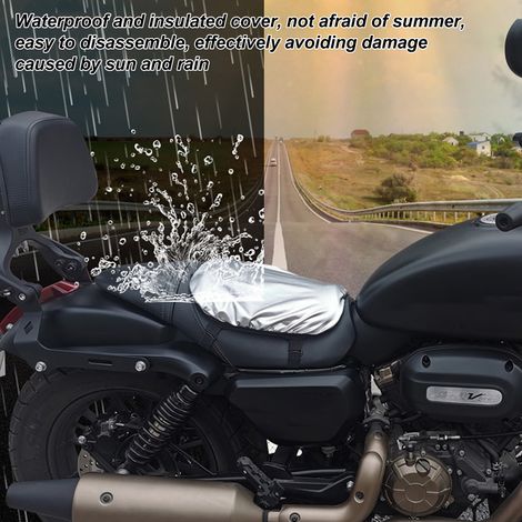 3D-Waben-Gel-Motorradsitzkissen, atmungsaktiv und stoßdämpfend, hohe Elastizität für komfortables Reisen und lange Fahrten (1/5)
